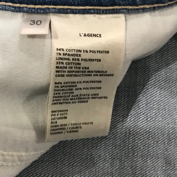 L’Agence Jyothi High Rise Split Ankle Jeans - Picture 5 of 7